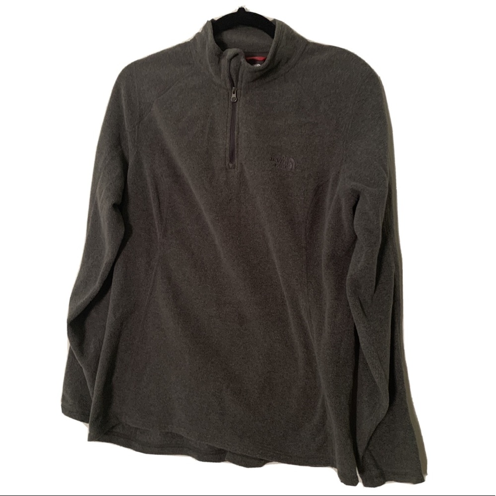 The North Face | Grey Fleece 1/4 Zip Pullover M